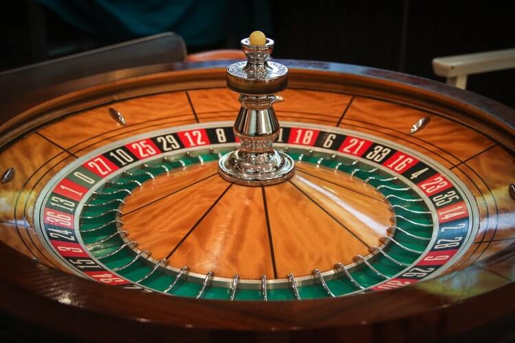 roulette table at casino night