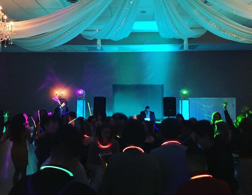 mood lighting  and other audiovisual wedding upgrades 